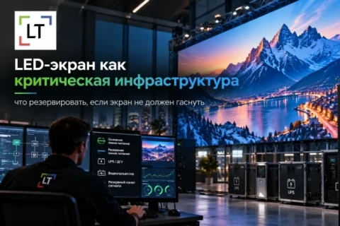 LED-экран как критическая инфраструктура: что резервировать, если экран не должен гаснуть